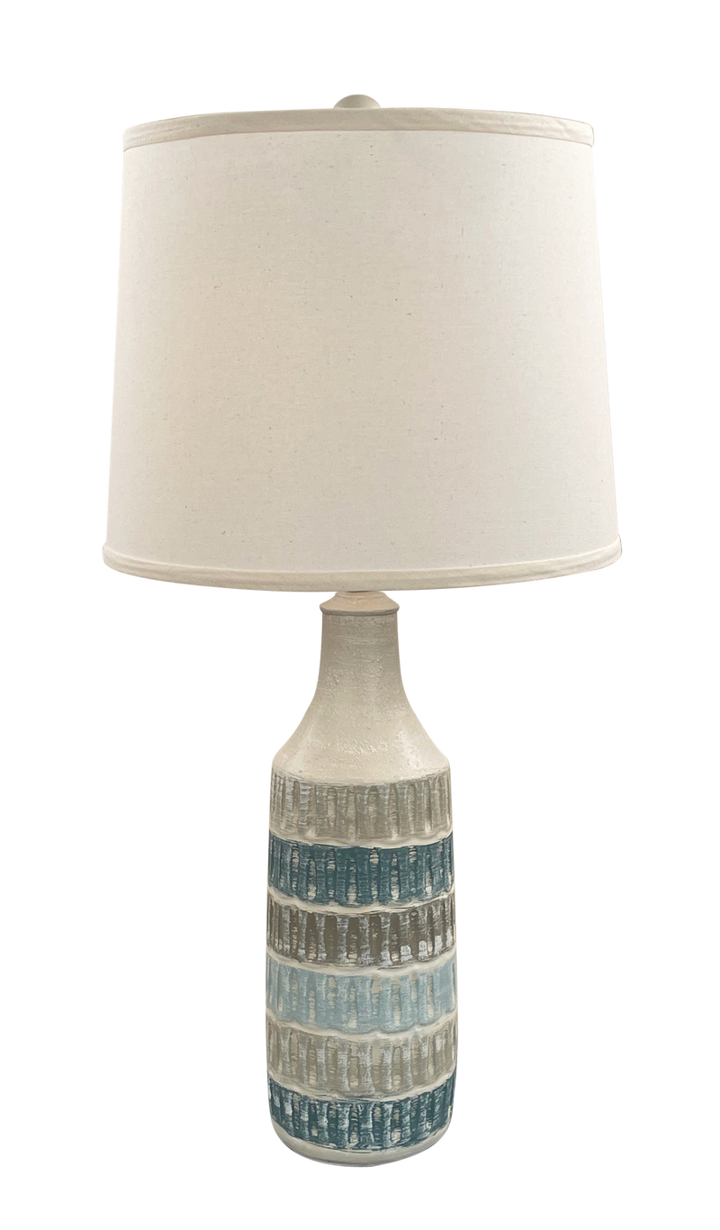 Weathered Cottage Tide Round Pot Table Lamp
