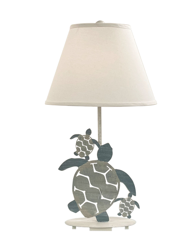 Nautical 3 Turtle Design Table Lamp