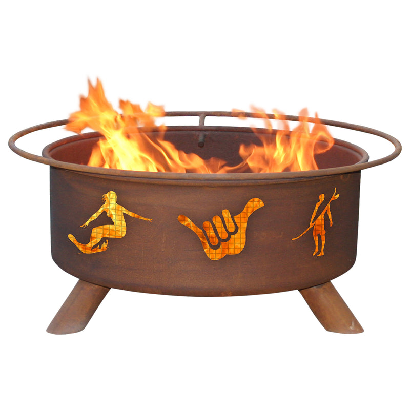Surfer Design Outdoor Fire Pit