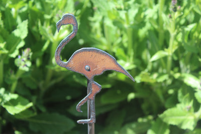 Flamingo Nautical Metal Plant Stake