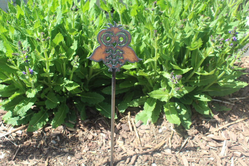 Owl Metal Garden Plant Stake