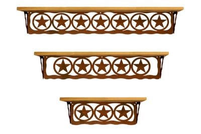 Texas Star Western Design Metal Wall Shelf