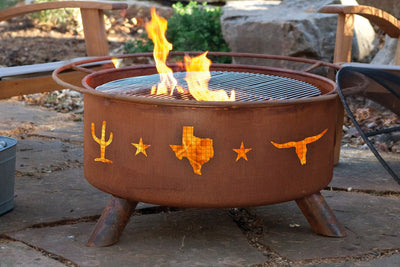 Lone Star Texas Design Outdoor Fire Pit