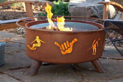 Surfer Design Outdoor Fire Pit