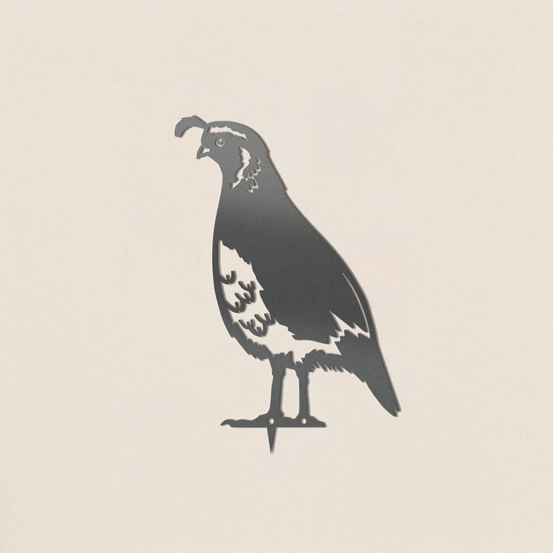 California Quail Metalbird Yard Art