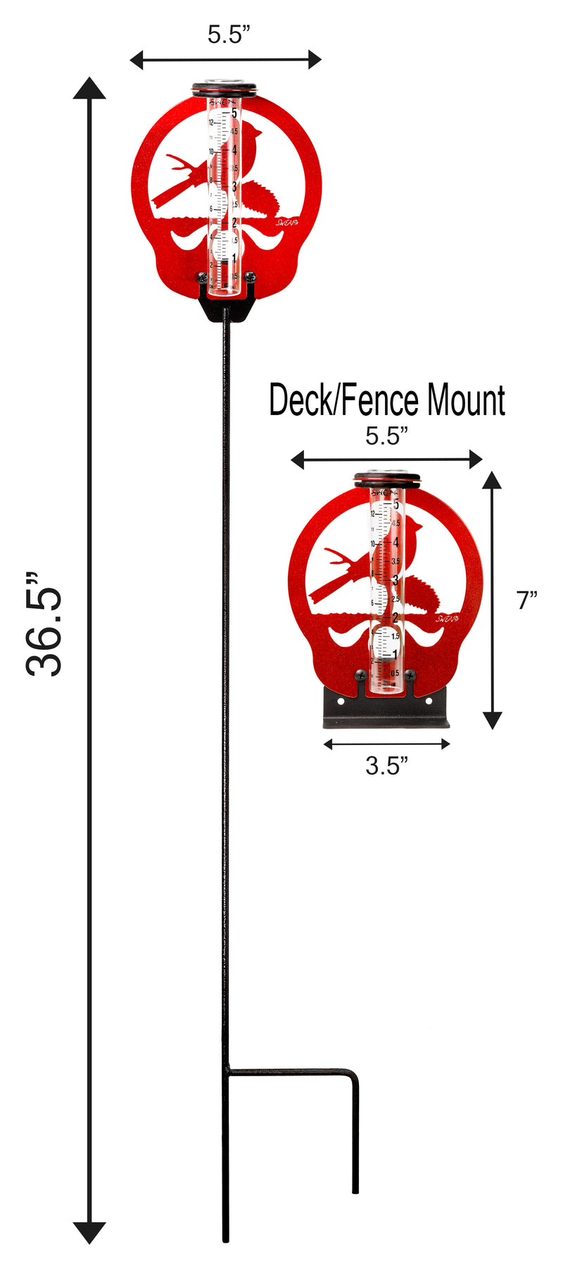 Cardinal Rain Gauge