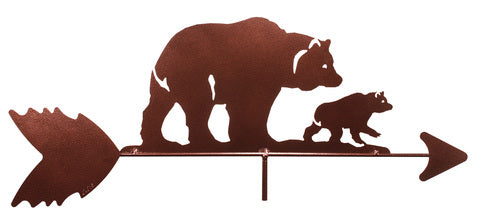 Bear with Cub Design Weathervane