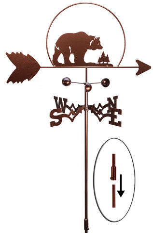 Bear Design Weathervane