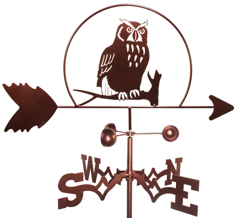 Owl Design Metal Weathervane