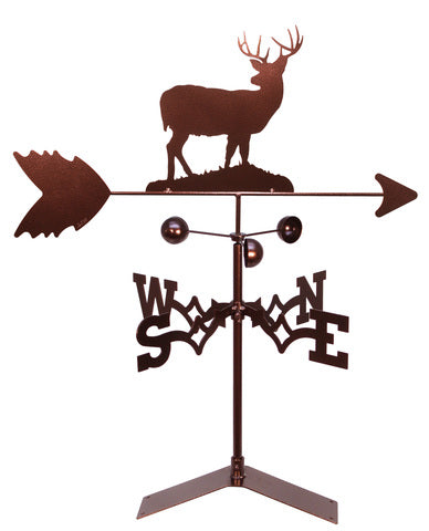 Buck Deer Metal Weathervane with Roof Mount
