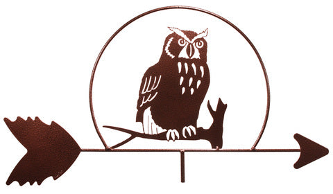 Owl Design Metal Weathervane top design only.