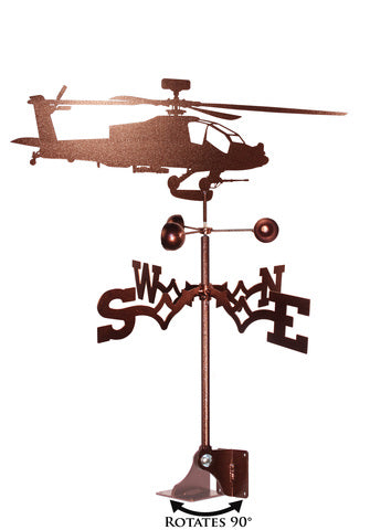 Apache Helicopter Design Weathervane