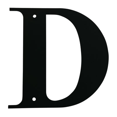 Wrought Iron Metal House Letter D