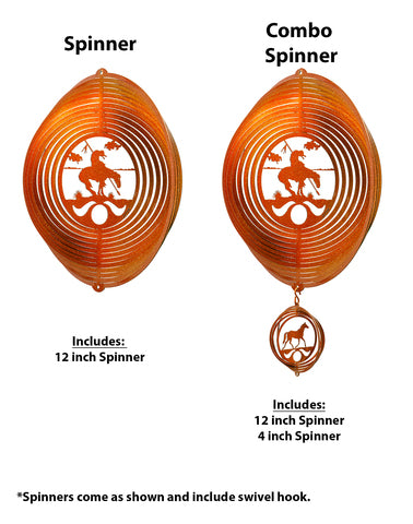 End of Trail Metal Wind Spinner