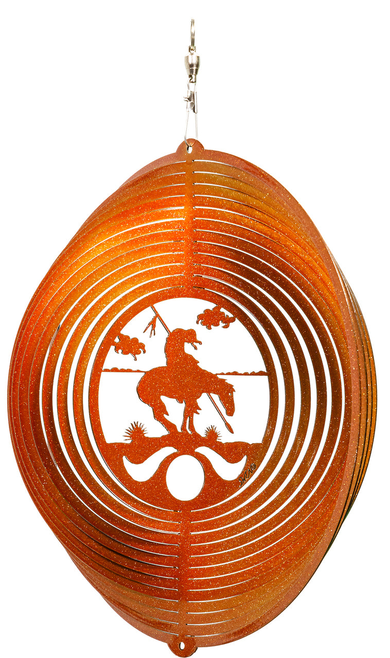 End of Trail Metal Wind Spinner