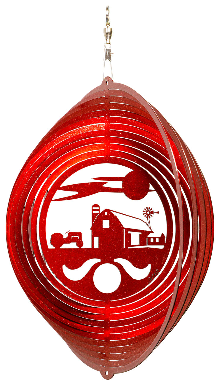 Farm Tractor Metal Garden Wind Spinner