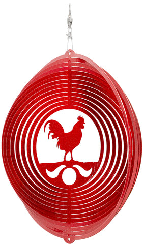 Rooster Chicken Design Metal Wind Spinner