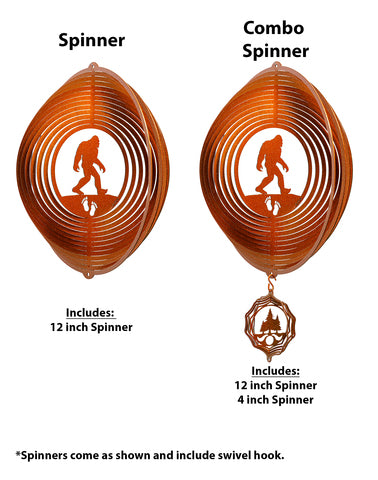 Big Foot Design Metal Garden Wind Spinner