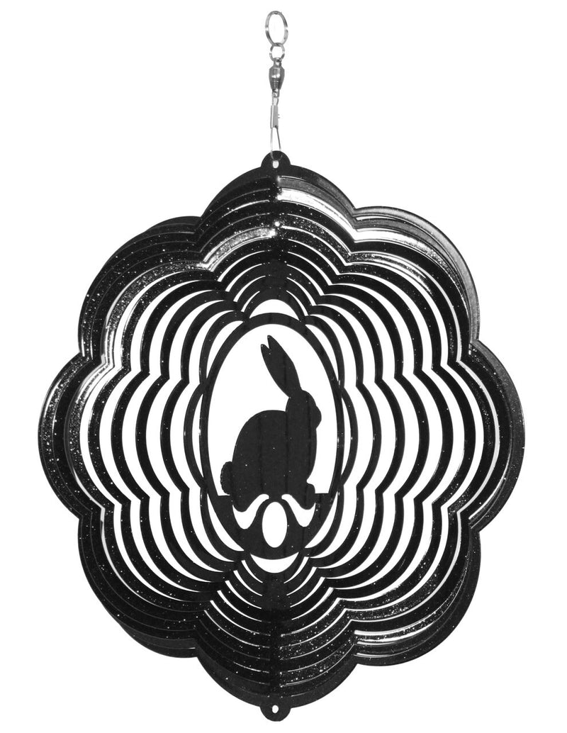 Rabbit Design Metal Wind Spinner