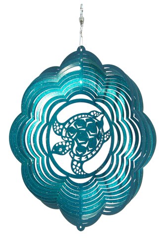 Sea Turtle Design Metal Wind Spinner