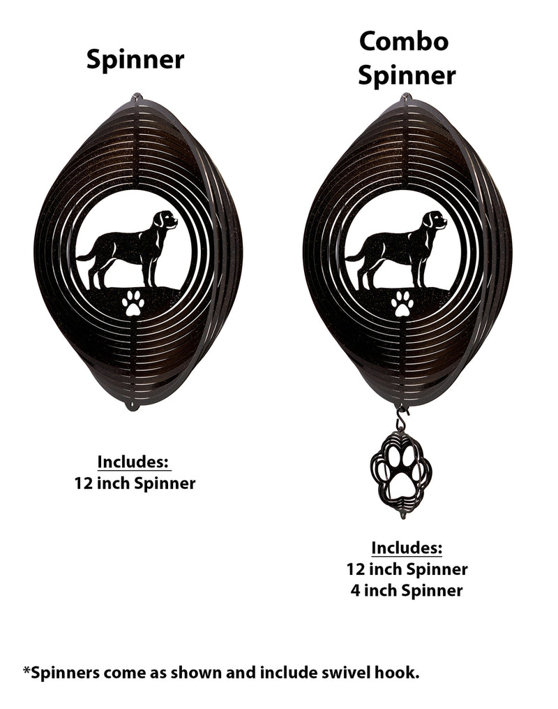 Labrador Dog Metal Garden Wind Spinner