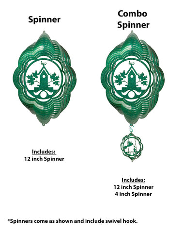 Birdhouse Design Metal Wind Spinner