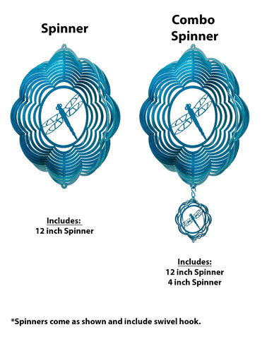 Dragonfly Design Metal Wind Spinner