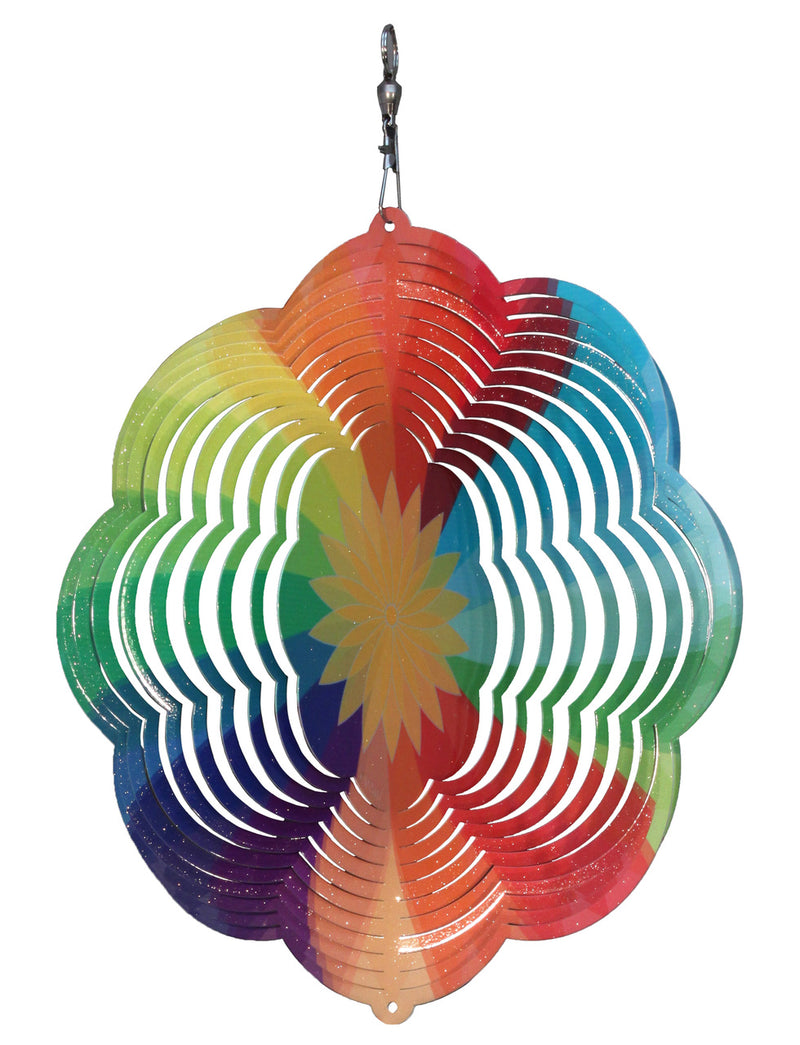 Rainbow Cloud Metal Wind Spinner