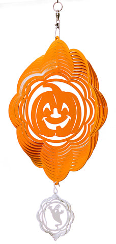 Pumpkin Halloween Design Metal Wind Spinner