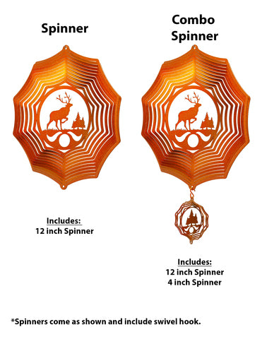 Elk Design Metal Wind Spinner