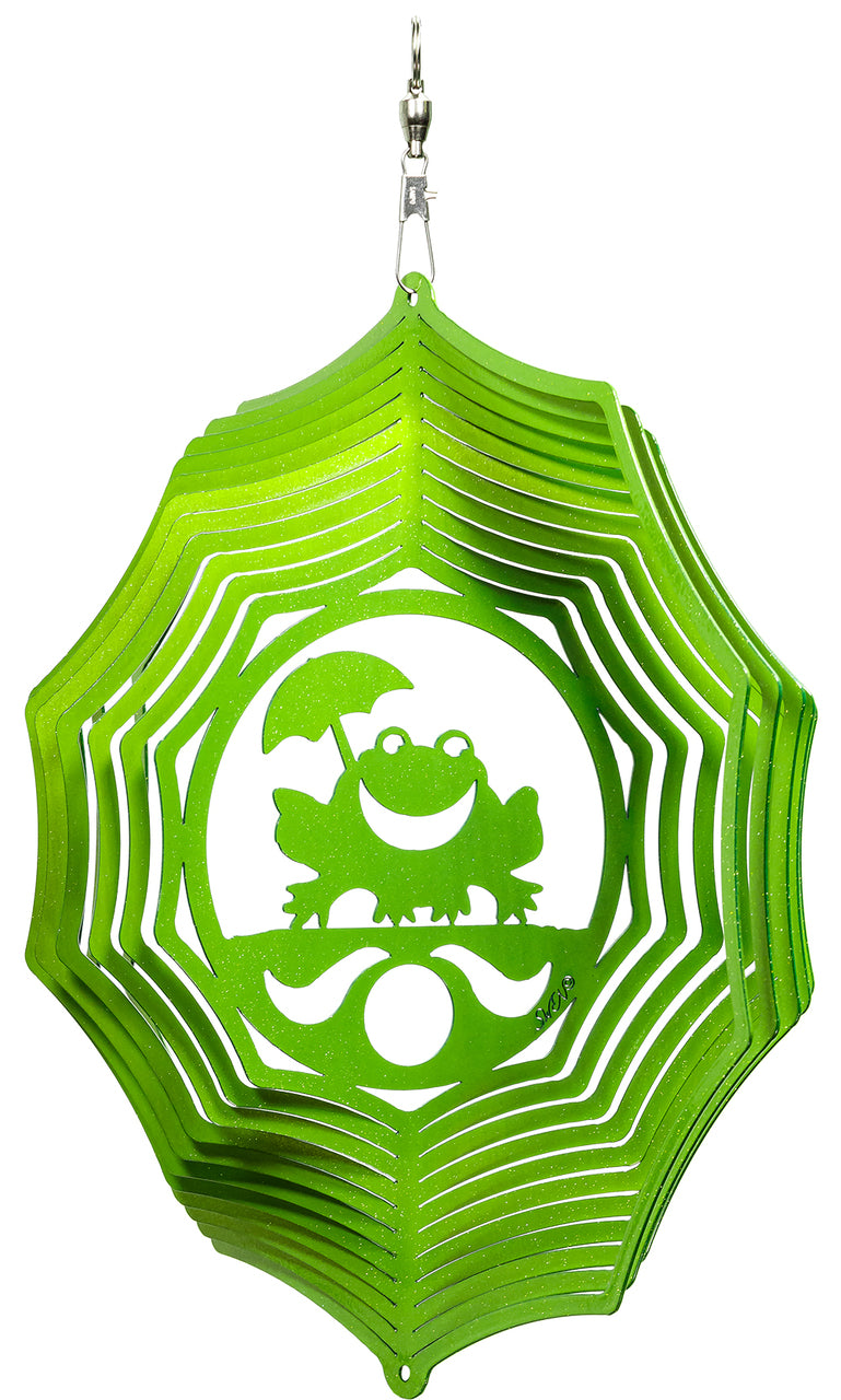Frog Design Metal Wind Spinner
