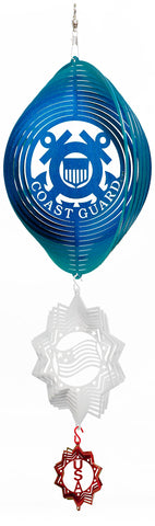 Coast Guard Design Metal Wind Spinner