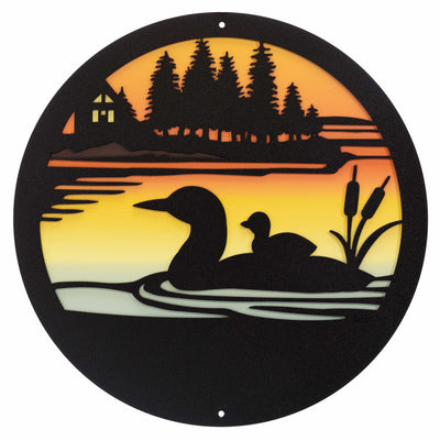 Loon Design Round Metal Wall Art