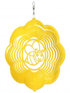 Bumble Bee Design Metal Wind Spinner