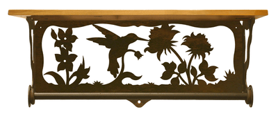 Hummingbird 20 Inch Hand Towel Bar Shelf