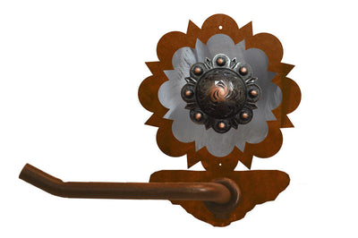 Round Copper Concho Tissue Holder