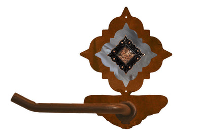 Diamond Copper Concho Tissue Holder