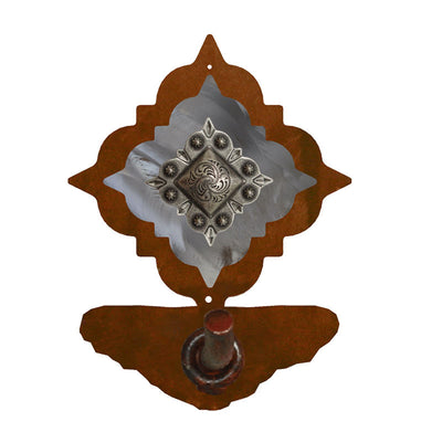 Diamond Silver Concho Robe Hook