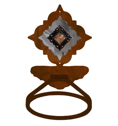 Diamond Copper Concho Towel Ring