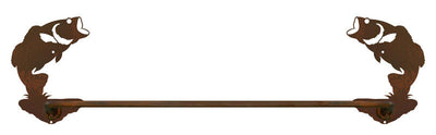 Largemouth Bass Design 18" Hand Towel Bar