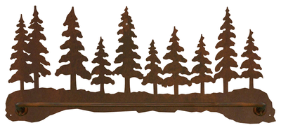 Pine Forest 27" Scenic Towel Bar