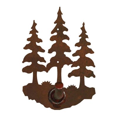 Triple Pine Tree Robe Hook