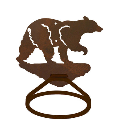 Black Bear Towel Ring
