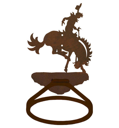 Bronc Rider Towel Ring