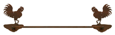 Rooster Design 18" Hand Towel Bar
