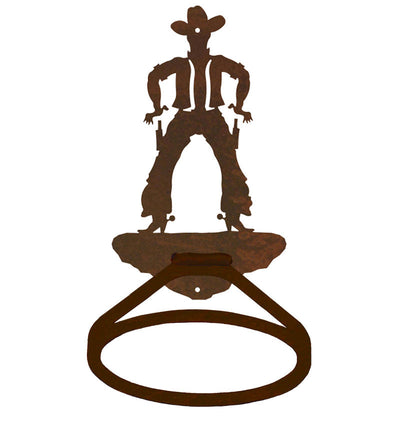Cowboy Design Towel Ring