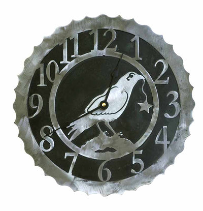 Crow Design Metal Wall Clock