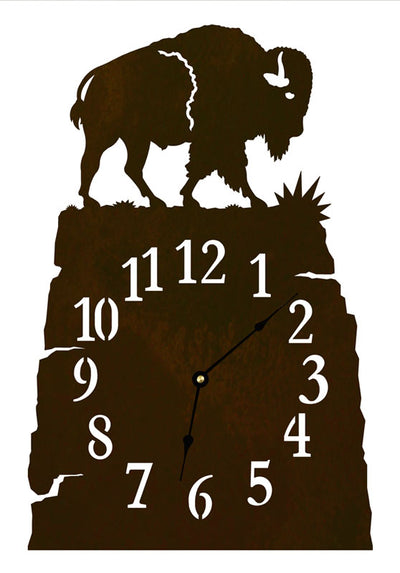 Buffalo Table Clock