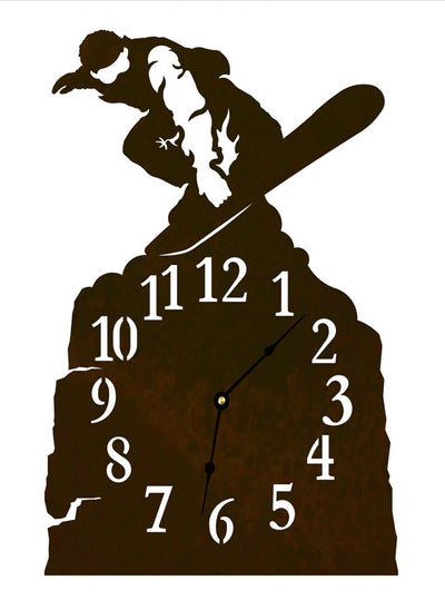 Snowboarder Table Clock
