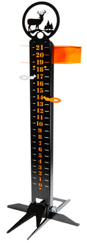 Buck Deer with Pine Tree Metal Lawn Scoreboard